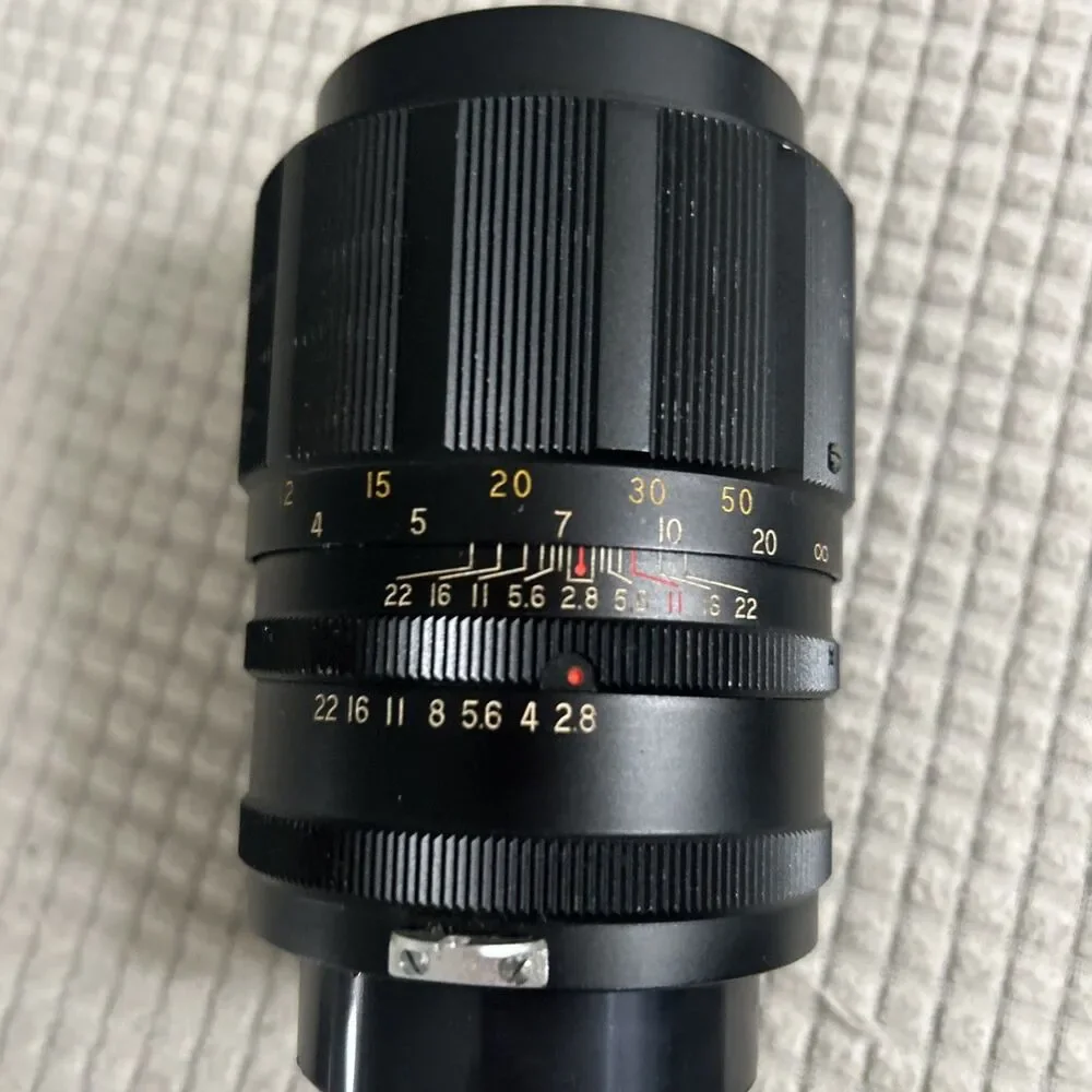 Fujica Camera w/ Soligor Tele-Auto 135mm f/2.8 Lens Vintage 35mm Film